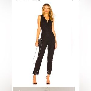 Evita Scalloped Lace Jumpsuit size 6